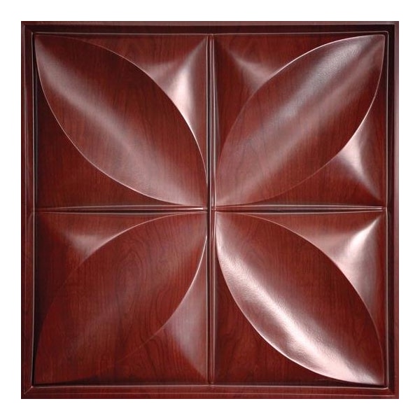 Ceilume Petal 2ft x 2ft Cherry Wood Ceiling Tile V1-PETAL-22CHY - main
